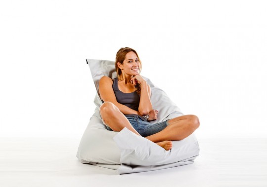 Outdoor Sitzsack Loungepillow hellgrau