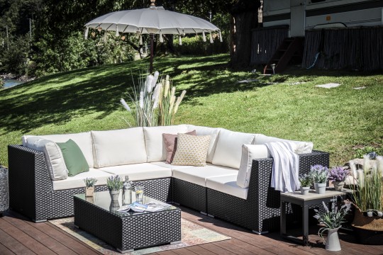 Rattan Ecklounge Fernando scharz