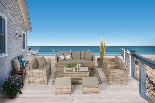 Rattan Sofas Madison Deluxe Set natural