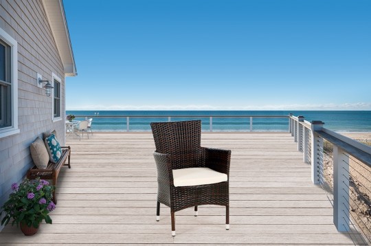 Rattan Stuhl Flora mixbraun