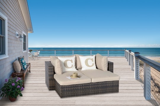 Rattanmöbel Bali Rattan Lounge braun