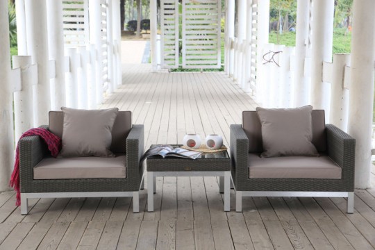 Rattanmöbel: Ela Lounge Polsterbezug sandbraun