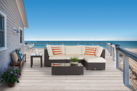 Rattanmöbel Karibik Gartenmöbel braun