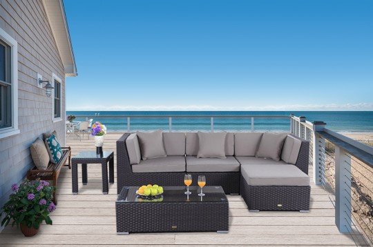 Rattanmöbel Murano braun Rattan Gartenmöbel