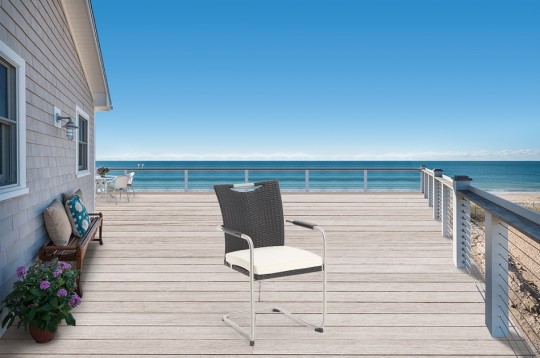 Sale Stuhl mit Sitzpolster beige