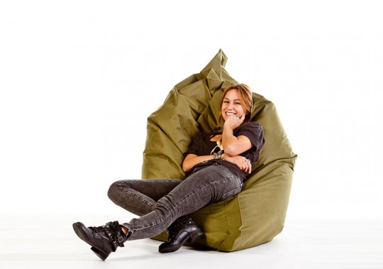 Sitzsack Sitzkissen Loungepillow olive