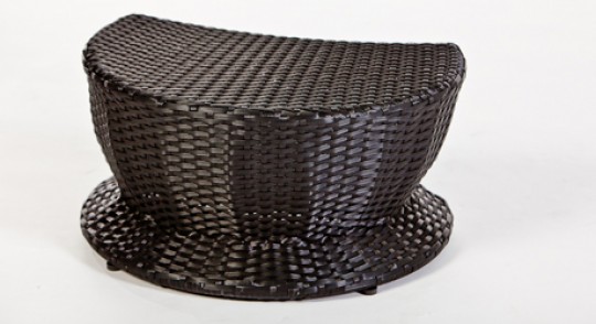 Sonneninsel Hawaii, Beistellhocker schwarz