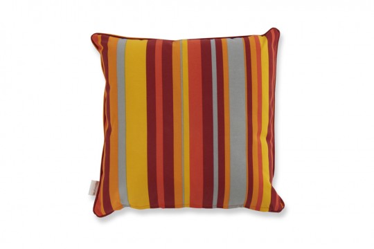 Zierkissen orange stripes für Rattan Gartenmöbel