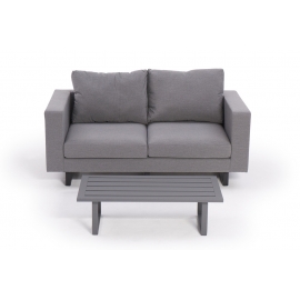 2-Sitzer Sofa Trinidad grau wetterfest