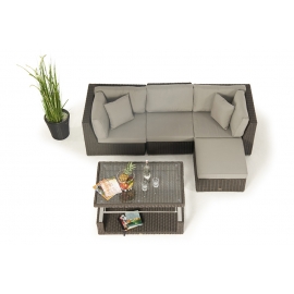 3er Rattan lounge Dining Noah von oben