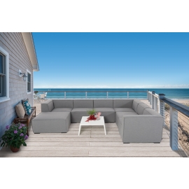 Allwetter Gartenlounge Cambria grau