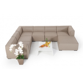 Allwetter Lounge Cambria Outdoorlounge sandbraun