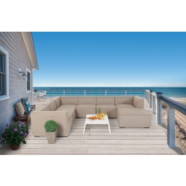 Allwetter Lounge Cambria sandbraun