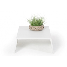 Allwetter Lounge Gartentisch weiss Cambria