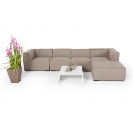 Allwetter Lounge Salena sandbraun 6-teilig