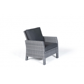 Eckbank Esstisch Mauritius mixgrau Sessel