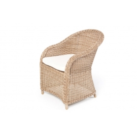 Esstisch Sunja Stuhl mit Sitzpolster beige
