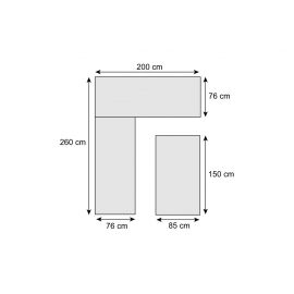 Esstisch, Eckbank Betty Masse
