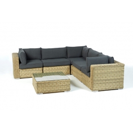 garten ecklounge maryland stoffbezug schwarz