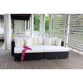 Garten Lounge Buddha Gartenmöbel schwarz