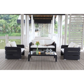 Garten Lounge Edinburgh Stoffbezug beige