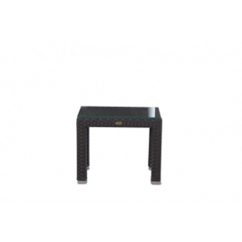 Garten Lounge Rattan Lounge President Beistelltisch braun