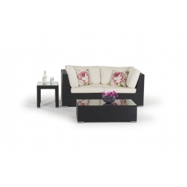 Garten Lounge Stoffbezug beige Promi Lounge