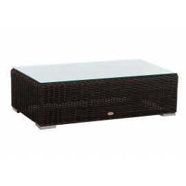Garten Sitzbank mit Glas Arizona Rattan Lounge