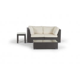 Garten Lounge Promi braun Polster beige