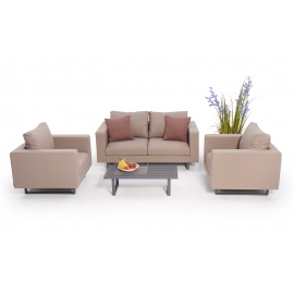 Gartenlounge 2er Sofa Somerset mit zwei Sessel
