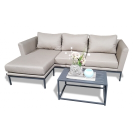 Gartenlounge Benz Outdoorstoff sandbraun