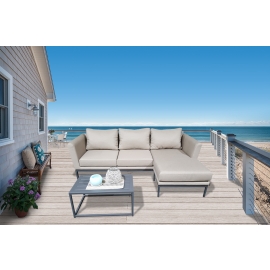 Gartenlounge Benz sandbraun