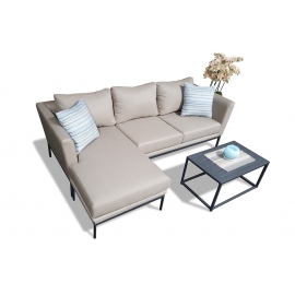 Gartenlounge Benz Sunbrella Kissen blue stripes