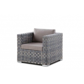 Gartenlounge Tiffany Sessel graubraun