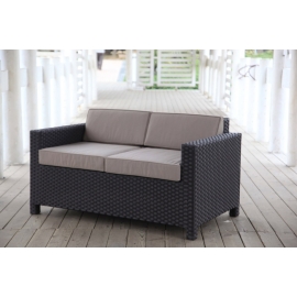 Gartenmöbel Baju Rattan Sofa braun