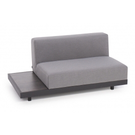 gartenmöbel eloise 2er sofa grau