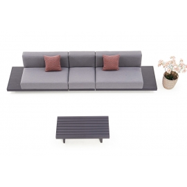 gartenmöbel eloise 5-sitzer sofa grau