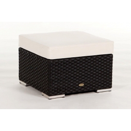 Gartenmöbel Rattanmöbel Hocker Mozart braun