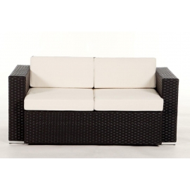 Gartenmöbel Rattanmöbel Lounge Gartensofa Mozart braun