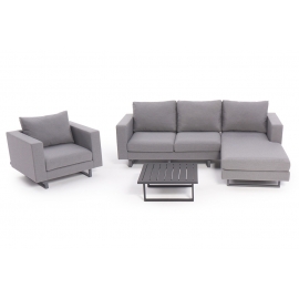 gartenmoebel venus deluxe grau lounge mit chefsessel