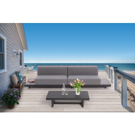 gartensofa charlotte grau