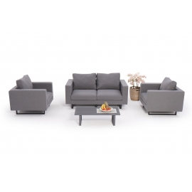 Gartensofa Set Somerset grau