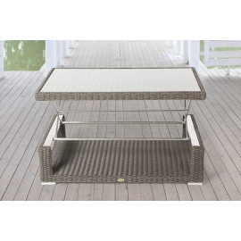 Lexa grosse Outdoor Lounge Rattan Tisch oben