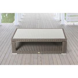 Lexa Outdoor Lounge: Loungetisch braun verstellbar