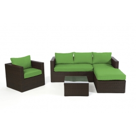 Lounge Brooklyn Polsterbezug Set grün