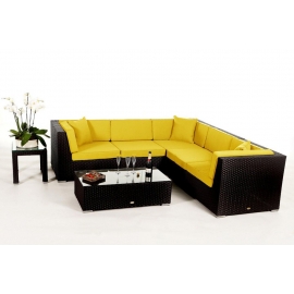 Lounge Möbel day Polsterbezug gelb