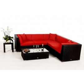 Lounge Möbel day Polsterbezug rot