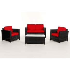Lounge Stoffbezug Dallas rot