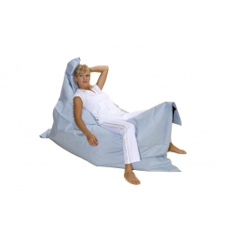 Loungesack Kissen für draussen und drinnen Loungepillow Babyblau