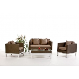 Loungesofa Opera, Polsterbezug sandbraun